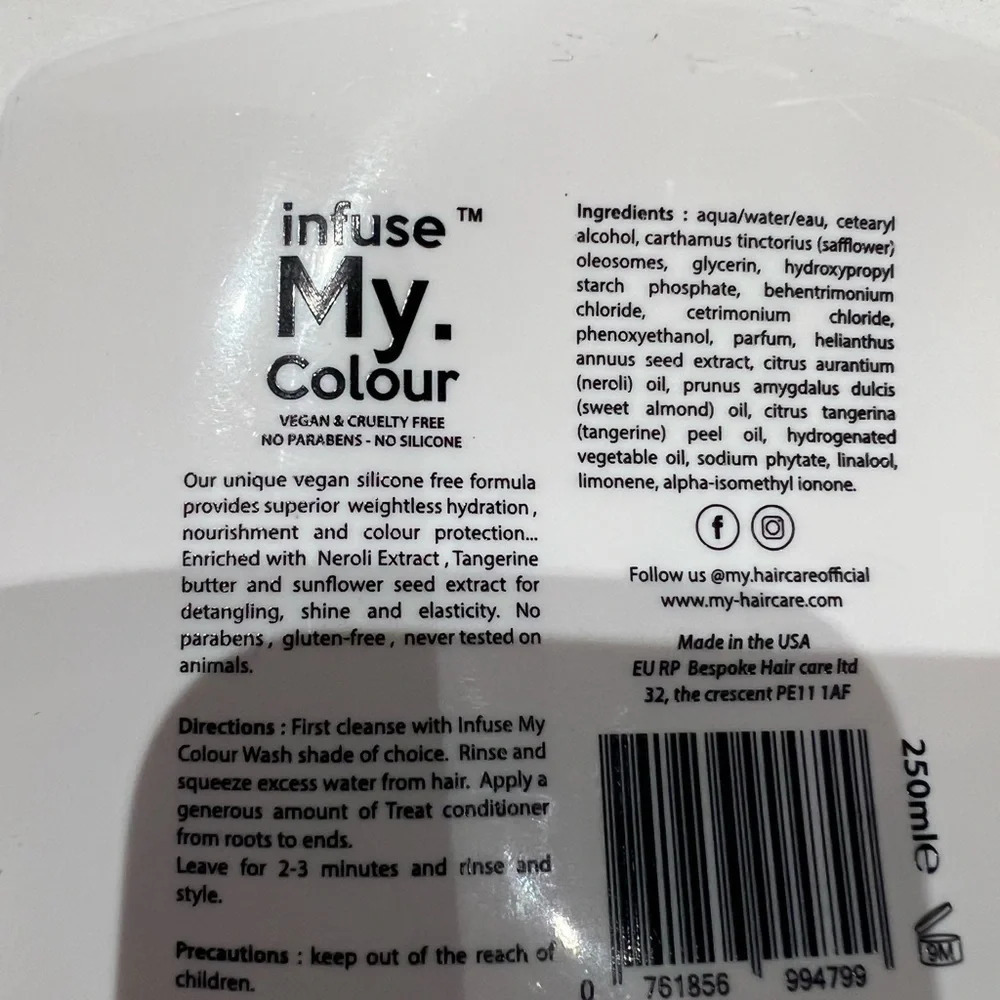 Infuse My Colour Treat Hydration & Shine by My. Haircare for Unisex - 8.5 oz - Picture 5 of 5